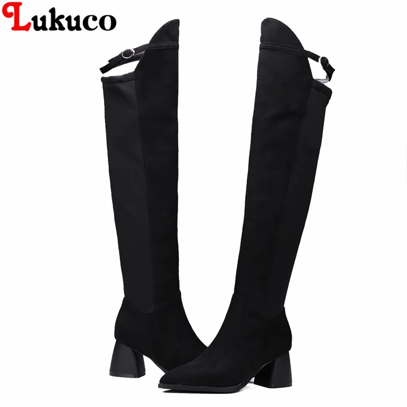 

2019 Russian popular design Boots Over the knee Autumn Boot Size 39 40 41 42 43 High Quality Shoes Handmade Footwear Women Botas