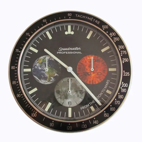 

2018 Hot Selling Luxury Design Wall Clock Metal Art Watch Clock Relogio De Parede Horloge Decorativo with Corresponding Logos