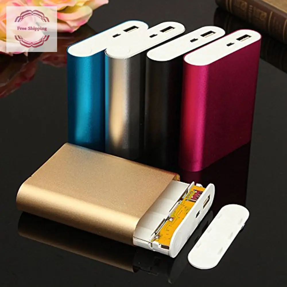 5V 1A USB 4X 18650 12000mah внешний аккумулятор комплект зарядное устройство DIY коробка для