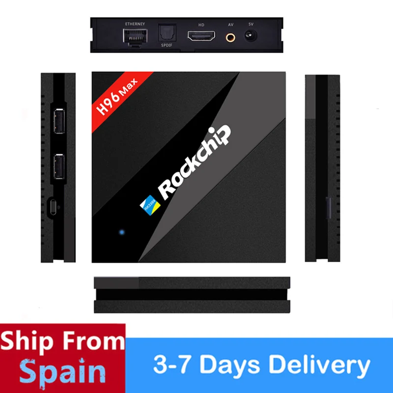 SATXTREM H96 Max Android 7.1 TV Box 4G 32G RK3399 Mali-T860 GPU 4K box Android box Set Top Box Support 1 Year Europe 2700+ IPTV SATXTREM H96 Max Android 7.1 TV Box 4G 32G RK3399 Mali-T860 GPU 4K box Android box Set Top Box Support 1 Year Europe 2700+ IPTV