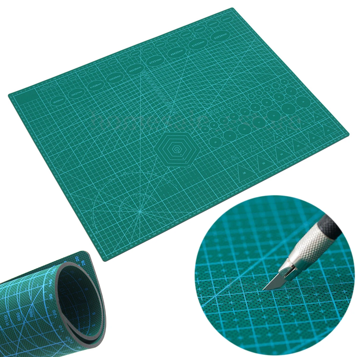 JX-LCLYL 1pc  60*45cm Self Healing Double Sided 5-Ply PVC A2 Cutting Mat Craft Board