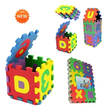 

36pcs/Set Kids Puzzle Toys EVA Foam Mat Alphabet a-z Letters Numbers Puzzle Children Preschool Intelligence Development Gift Toy