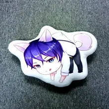 Новая форма плюшевая подушка с рисунком персонажа игры мягкая подушка для путешествий, дивана, декоративная подушка на заднюю панель, модная Кукла с лисой