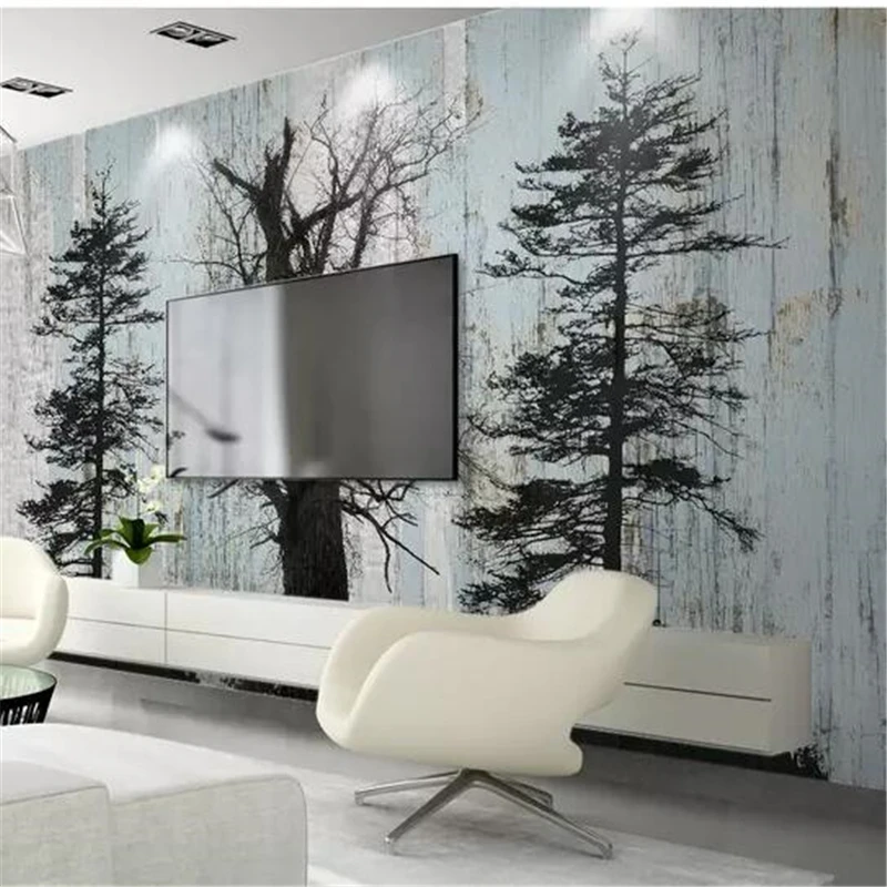 wellyu wall papers home decor Custom wallpaper papier peint mural 3d Nostalgic retro fantasy forest TV background | Обустройство дома