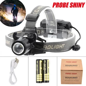 

Headlamp Head Lamp PROBE SHINY Strong Head Light Rotating Focus Sensor / XPE Headlights Headlight linterna led cabeza Head Light