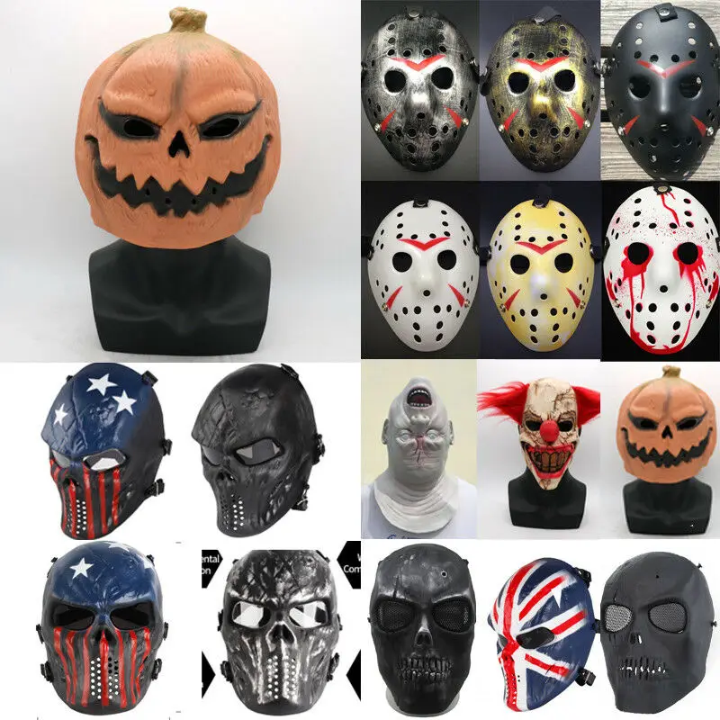 

Stylish Jason Voorhees Friday the 13th Horror Hockey Mask Scary Halloween Mask