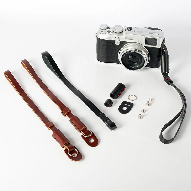 Buy 3 Colors PU Leather Camera Hand Wrist Strap Wrist