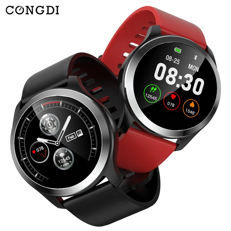 Congdi Смарт-часы Z03 ЭКГ PPG Смарт-часы кровяное давление пульсометр умные часы IOS Android