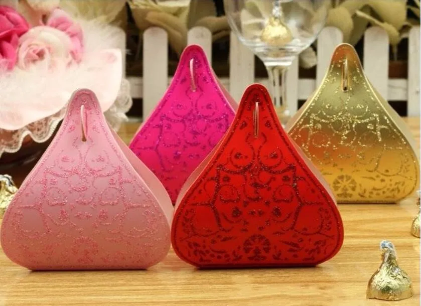 Креативная коробка для конфет в форме золотого порошка hershey конфеты bomboniere