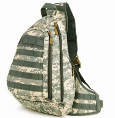 Новая полевая тактическая нагрудная Сумка-слинг для спорта на открытом воздухе, на одно плечо, Мужская большая дорожная сумка-рюкзак для путешествий, усовершенствованная тактическая сумка - Цвет: acu