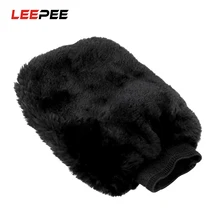 Car-Cleaning-Gloves Auto-Care-Detailing Car-Wash Artificial-Wool Soft Brush LEEPEE Cloth