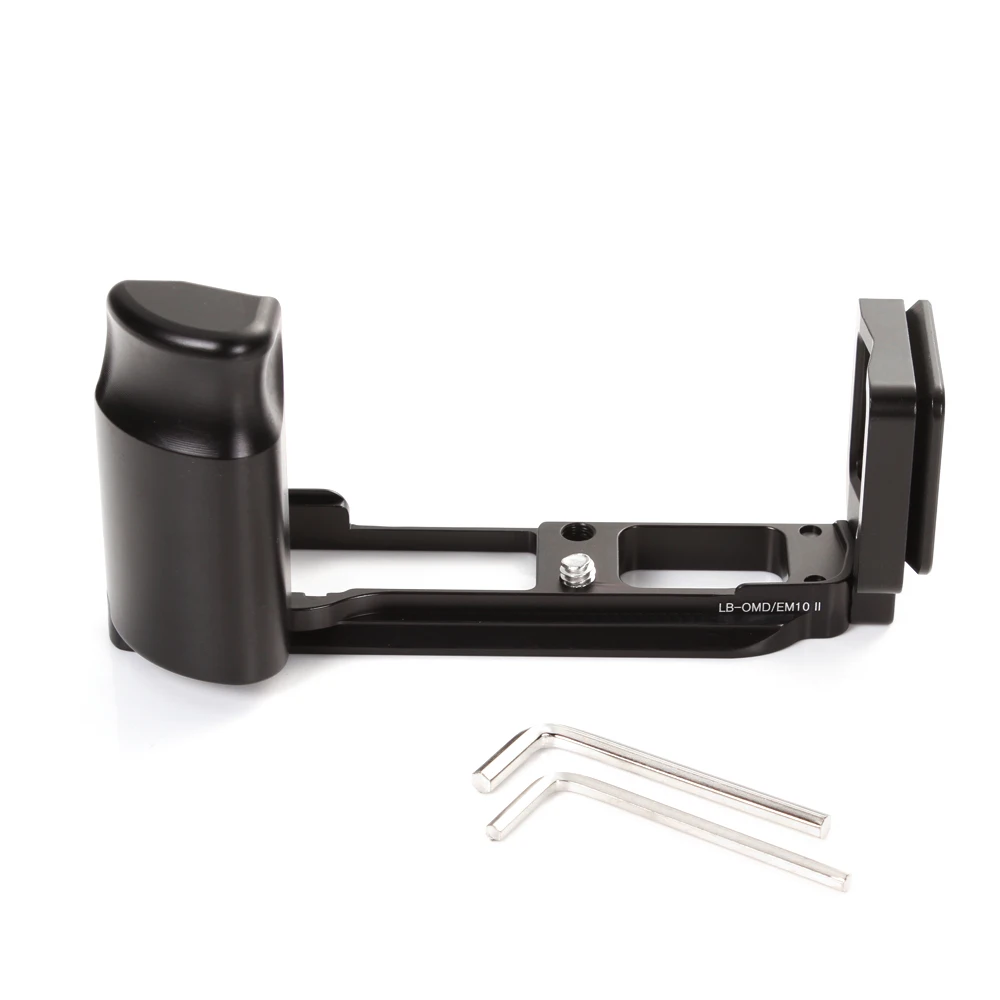 L-Shaped Vertical Quick Release Plate Bracket Hand Grip Fit for Olympus E-M10 II