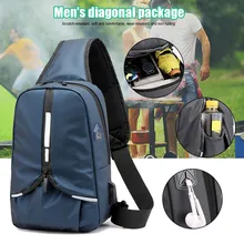 Мужская нагрудная сумка через плечо, многофункциональная сумка-мессенджер, городские беговые сумки для кампуса, спорта на открытом воздухе XR-Hot