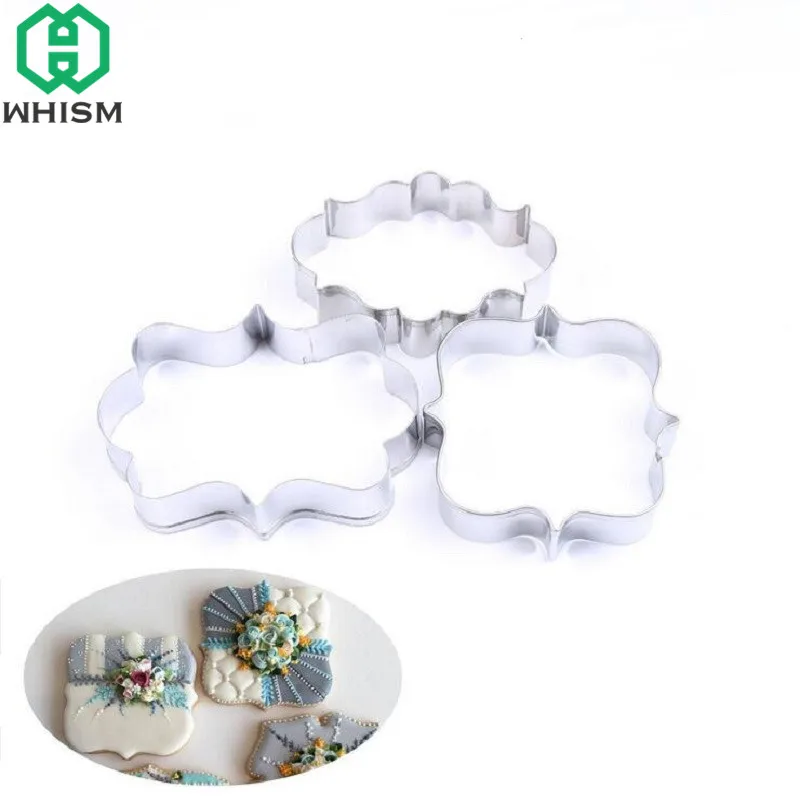 

WHISM 4PCS Christmas Cookie Cutters Stainless Steel DIY Sugar Craft Fondant Metal Cutter Cake Biscuit Sandwich Decorating Tools