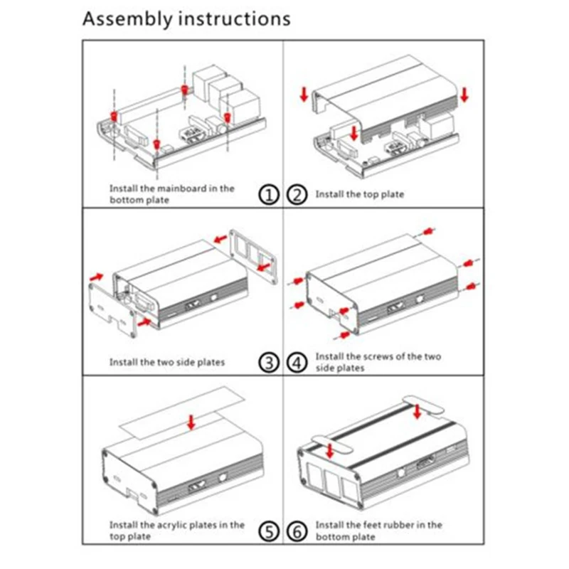 Raspberry Pi алюминиевый корпус Raspberry Pi 3 металлический защитный ящик для Raspberry pi 3B/3B +