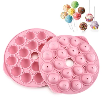 

18 Cavity Silicone Cake Pops Mold Cupcake Lollipop Mold Chocolate Mold Cake Pop Stick Mould Tray Kitchen Baking Tools