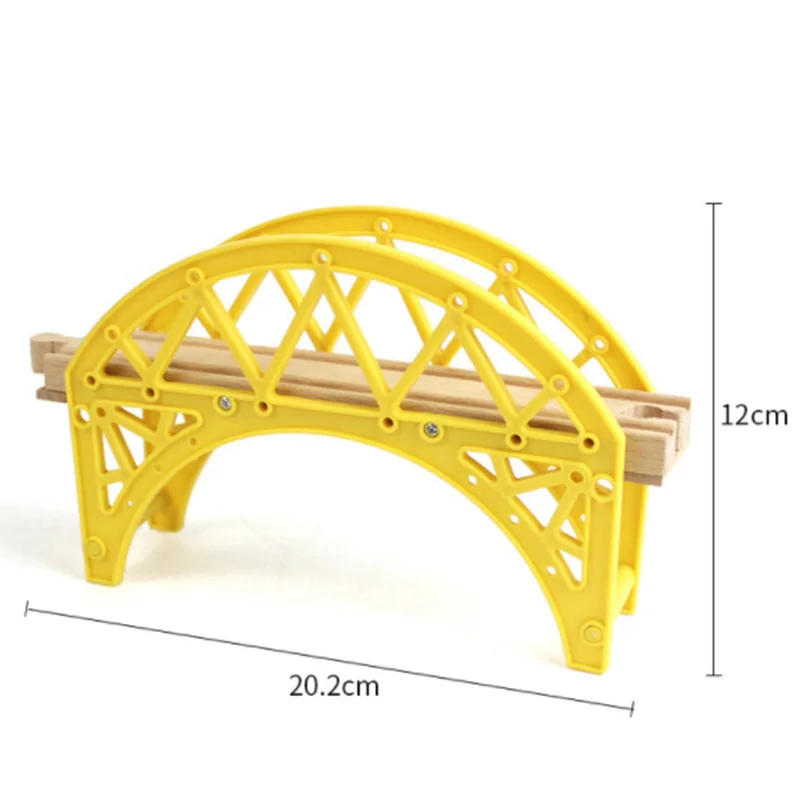 DIY деревянный поезд трек железнодорожный мост аксессуар компонент игрушки туннель ремеслам