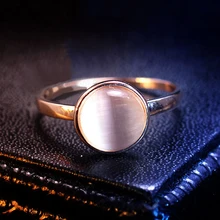 USTAR создан опал камень свадебные кольца для женщин розовое золото цвет ювелирные украшения Анель Bijoux Высокое качество