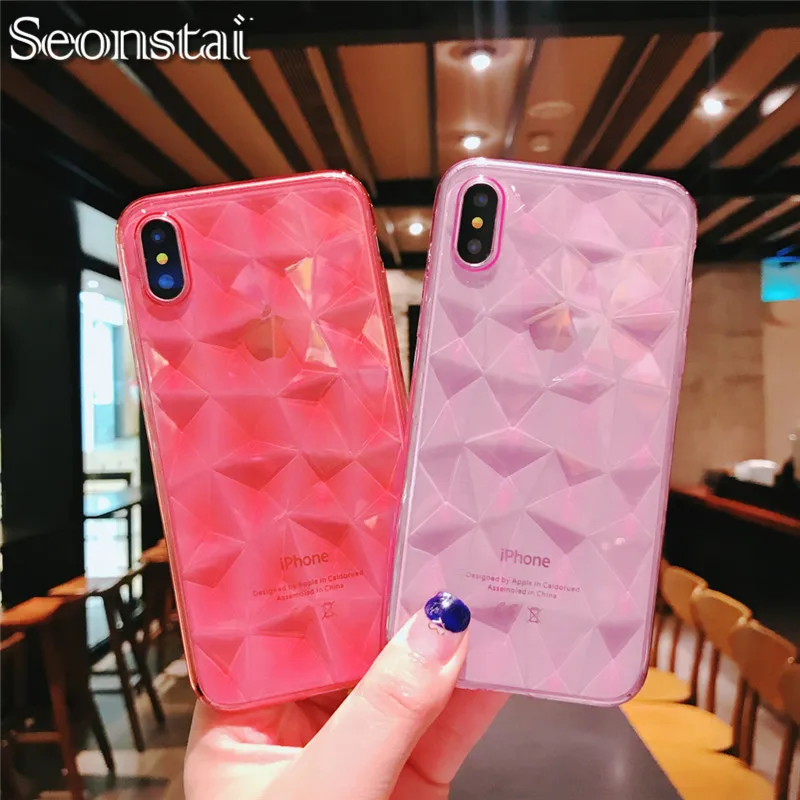 Soft silicone case for iPhone 6 7 8 plus X