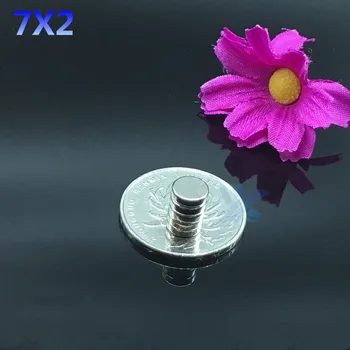 

100PCS Neodymium magnet DISC Rare Earth Strong Round permanent fridge Electromagnet NdFeB nickle magnetic Sheet