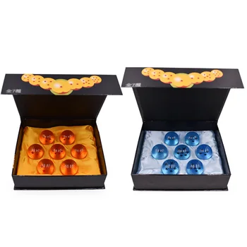

2 Styles 7 pcs/set 3.5 cm Anime Dragon Ball 7 Stars Crystal Balls Dragonball PVC Model Toy For Children Christmas Gift