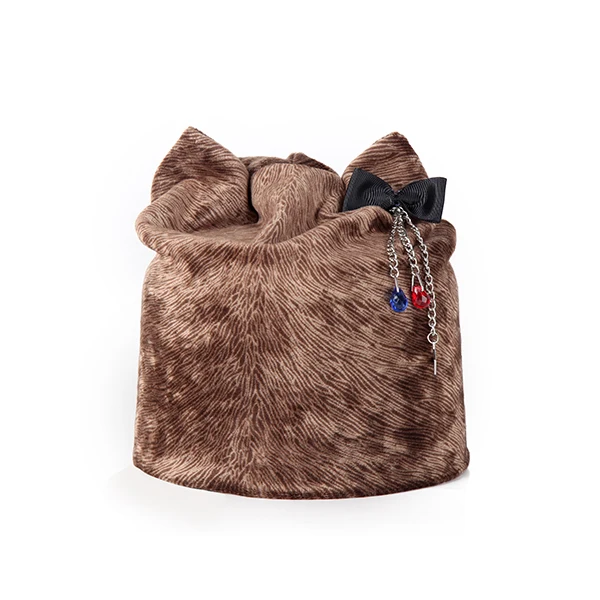 Шапка женская осенне-зимняя элегантная брендовая модная теплая Высококачественная бархатные шапки для девочек, Лыжная Шапочка# MZ809 - Цвет: Leopard