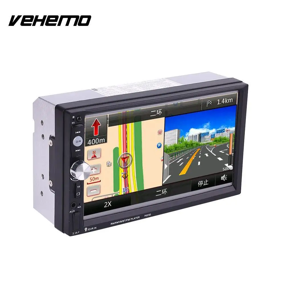 

Vehemo 2 Double DIN 7 Inch Car MP5 7023D Support With GPS Navigation FM Bluetooth Not Include GPS