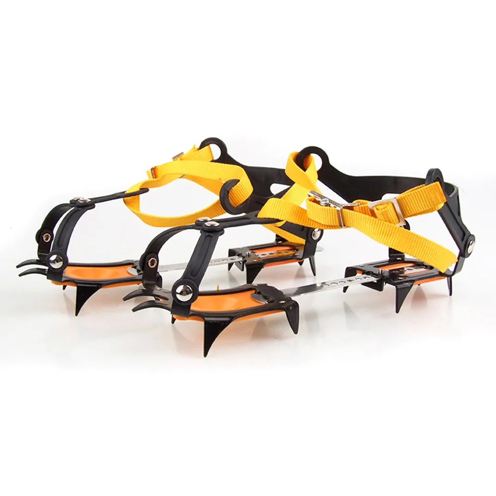 

Outdoor Climbing Camping Strap Crampons Belt Slip-resistant Ice Snow Shoes Spike Grip Boots 10 Teenth Crampon Travel Kits