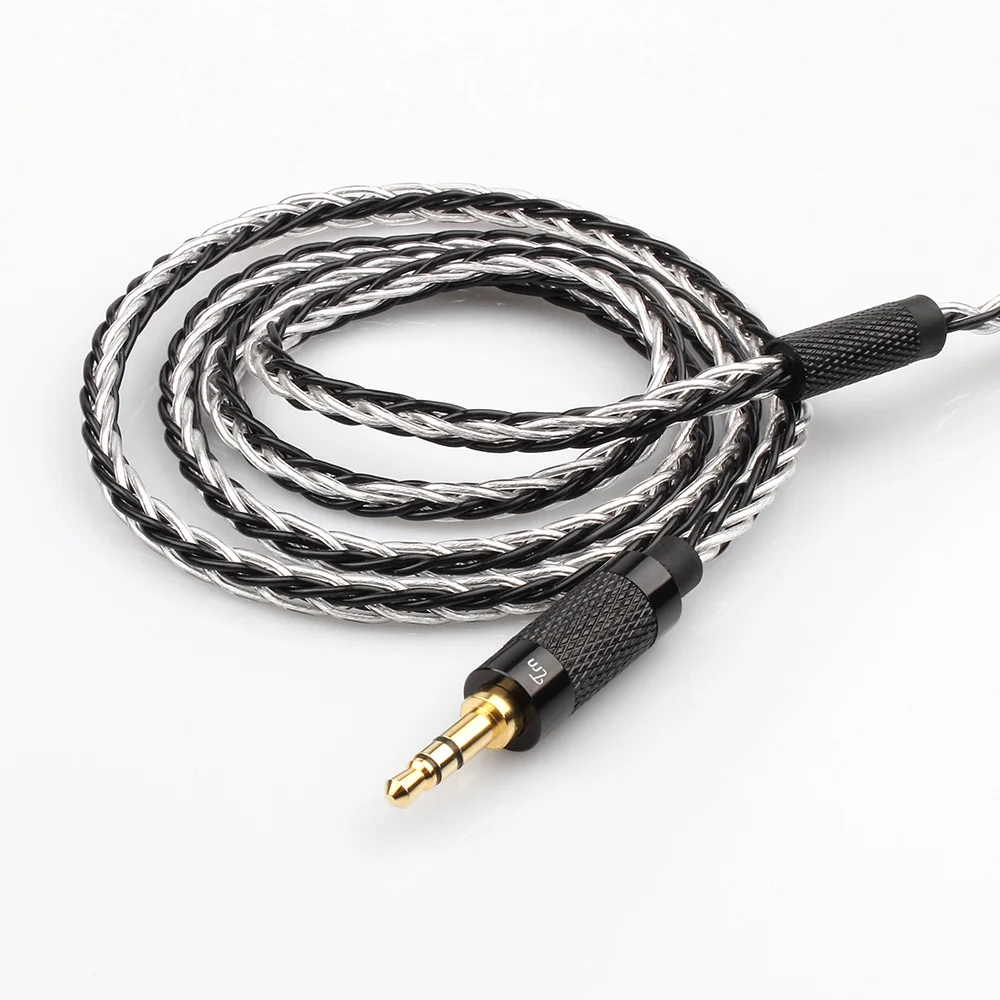 Newest TRN Copper And Silver Mixed Updated Cable 2.5/3.5mm Balanced Cable With MMCX/2pin Connector For TRN v80 v20 v10