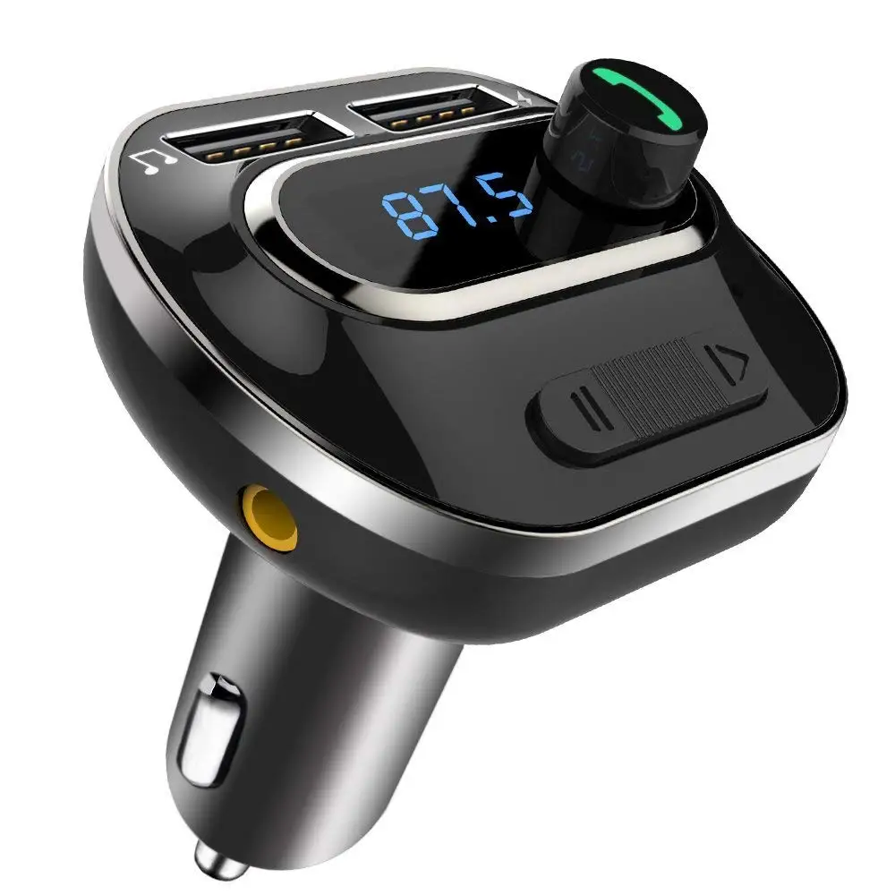 FM передатчик автомобильный Aux модулятор громкой связи Bluetooth автомобиль комплект