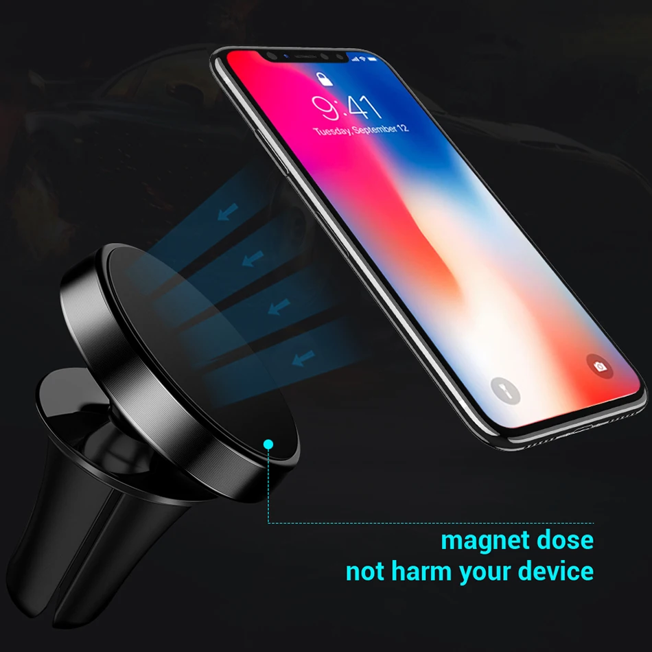 NORTHFIRE магнитный автомобильный держатель для телефона на вентиляционное отверстие для iPhone X 7, крепкий магнитный автомобильный держатель, подставка для смартфонов, для телефона в автомобиле