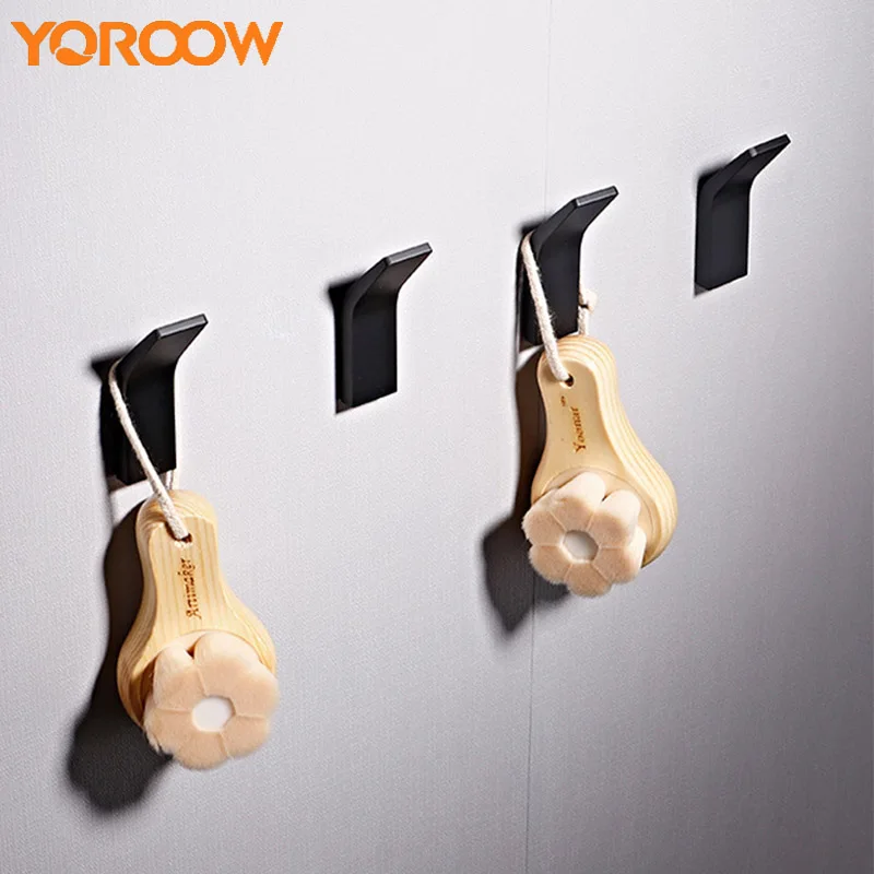 

Adhesive Suction Up Black Coat Hooks Robe Keys Clothes Towel Hat Hook Bathroom Wall Mount Hanger Hardware Cloth Self AFJ0031