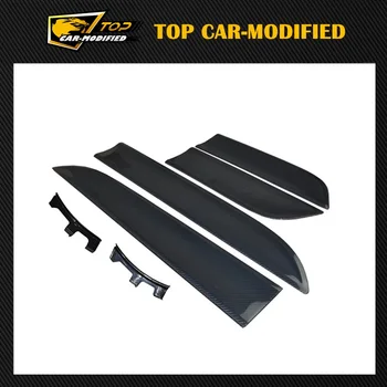 

Free shipping Carbon Fiber Side Door Fender Trim Covers Body Kit For Porsche Macan