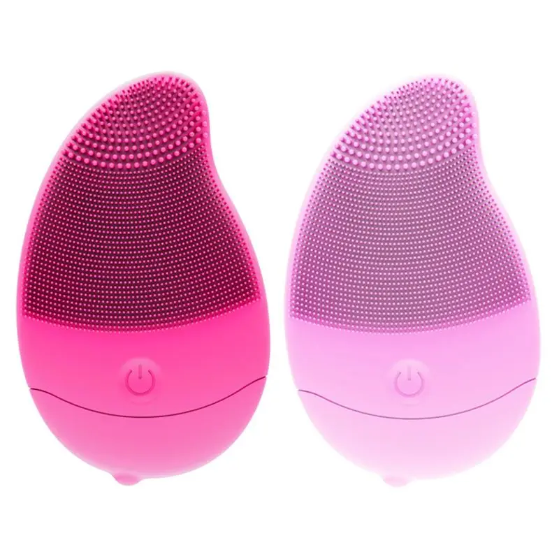 

1P Mini Mango Electric Silicone Face Cleansing Brush Disposable non-rechargeable Electric Facial Cleanser Waterproof Ultrasonic