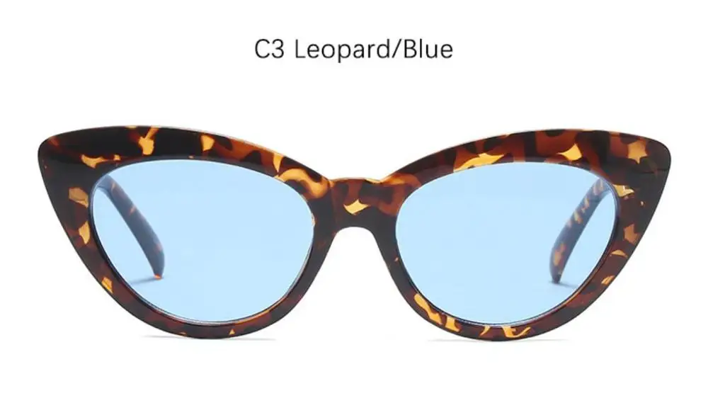 Белые женские солнцезащитные очки кошачий глаз, большие размеры, новая мода, винтажные Роскошные элегантные солнцезащитные очки, женские леопардовые коричневые солнцезащитные очки Cateye - Цвет линз: C3 leopard blue