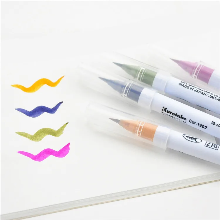 TUNACOCO, Япония, kuretake, ZIG Mark, набор ручек, маркеры, цветная ручка, мягкая кисть, ручка для рисования, товары для рукоделия bb1710181