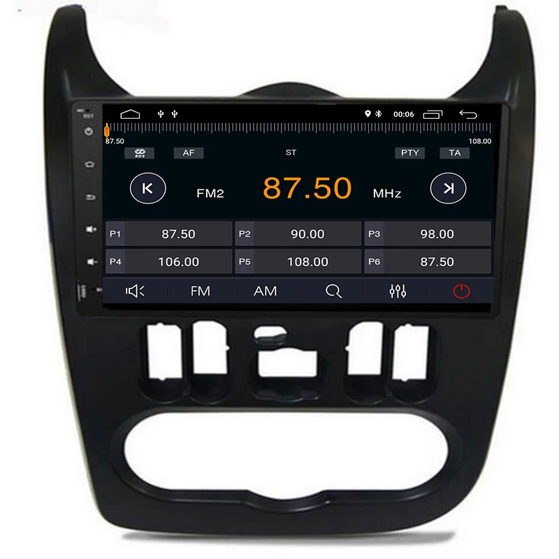 4G LTE модем android 8,1 8,0 8 ядерный 9 дюймов Радио Android автомобильный GPS для Renault Logan I Sandero Lada Lergus Dacia Duster черный