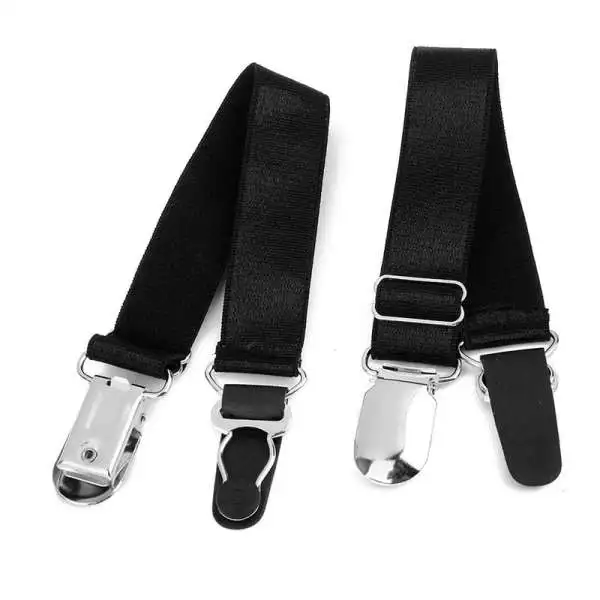 

1 Pair suspenders of Stockings Adjustable Nylon for women - Black