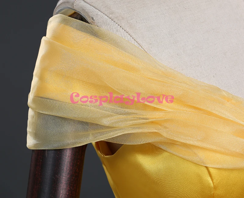 CosplayLove Beauty and The Beast Cosplay Custom-made Belle Cosplay Dress Yellow Adult Kid Princess Cosplay Costume With Cloak (10)