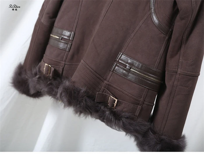 ZiZhen Genuine Leather Natural Wool Liner Shorts Jacket New Fashion Winter Woman Woolen Real Fur Coat 181108-2