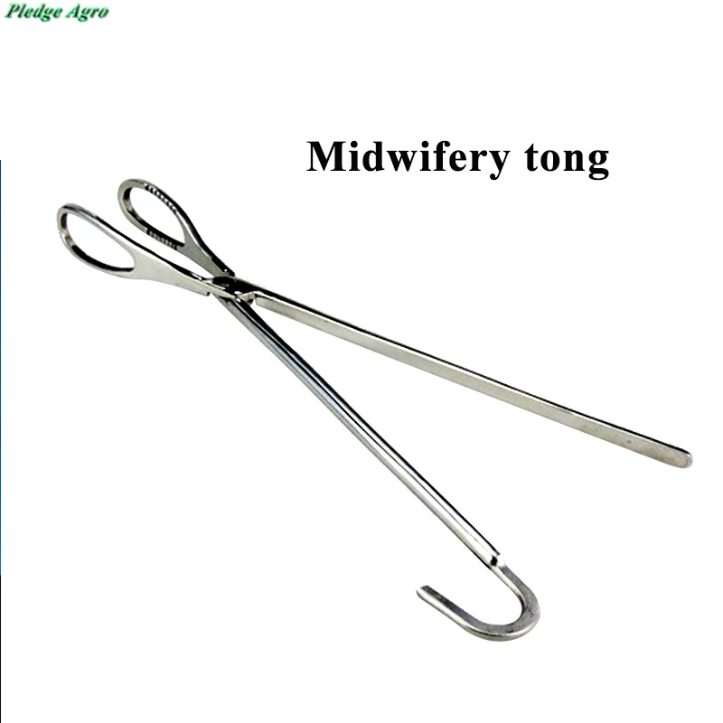 Stainless Steel Forceps Plier Clip Delivery Female Pig