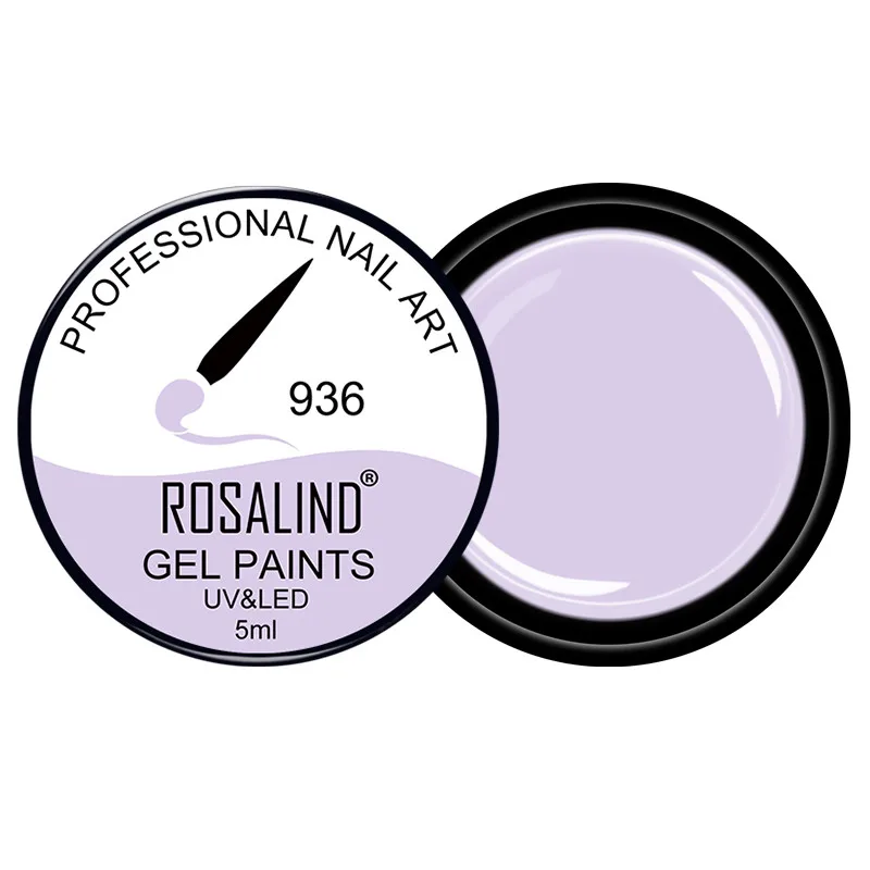 ROSALIND Гель-лак для ногтей 5 мл, замачиваемый УФ-светодиодный Полупостоянный лак для дизайна ногтей, лак для маникюра - Цвет: RF936