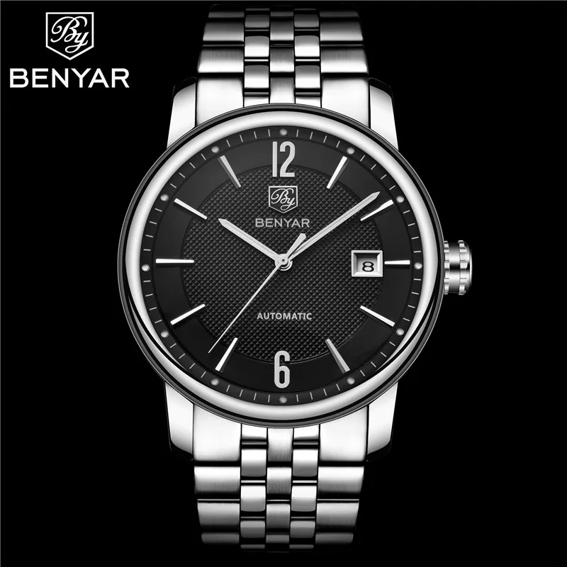 Relogio Masculino новые модные автоматические механические мужские часы BENYAR Лидирующий