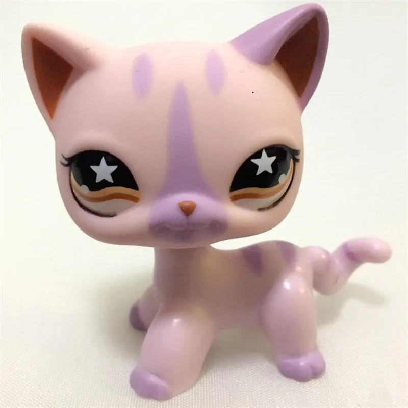 Магазин домашних животных Lps Toys Cat #2094 маленькие короткие волосы стоя сине