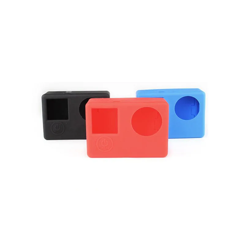 Soft Silicone Rubber Protective Case With Silicone screen cover For GoPro Hero 3 Hero 3+ Hero 4 Sports camera Accessories (9)