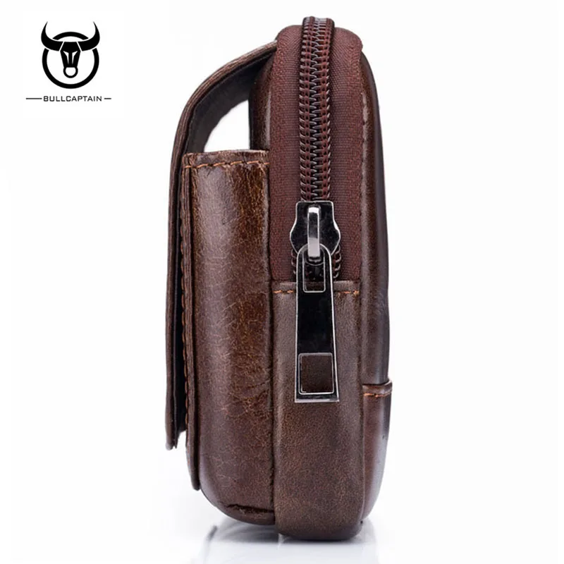 Мужской кошелек из натуральной кожи с ремешком на бедро|brand waist bag|waist bagwaist bag brand |