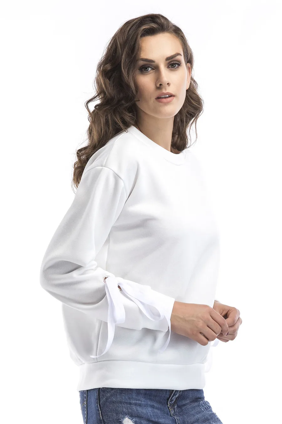 Gladiolus New Fashion Spring Autumn Sweatshirt Women O-Neck Lace Up Long Sleeve Pullover Women Hoodie 2019 Ladies Tracksuit Tops (20)