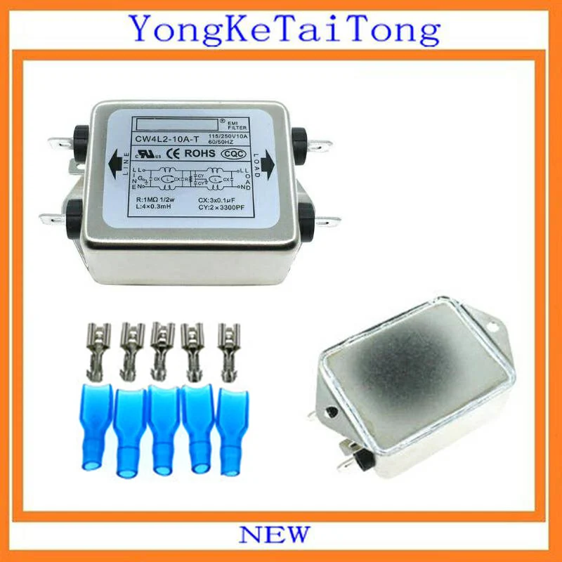 

2PCS/LOT EMI Filter CW4L2-10A-T CW4L2-20-T 10A 20A 115V 250V CW4L2 CW4
