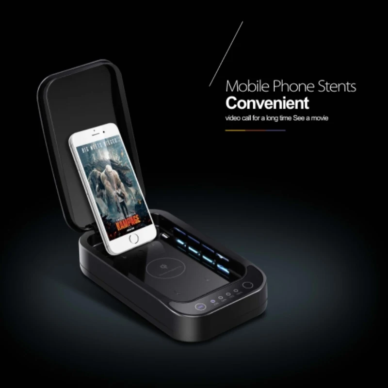  2018 New Design KY-MS07 Phone Wireless inductive Charge& household UV Sanitizer Disinfector For Sma