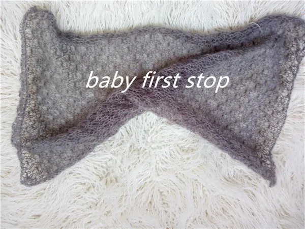 Реквизит для фотографии новорожденных wrap, плед из ангорской козьей шерсти.(Размер: 60X40 см
